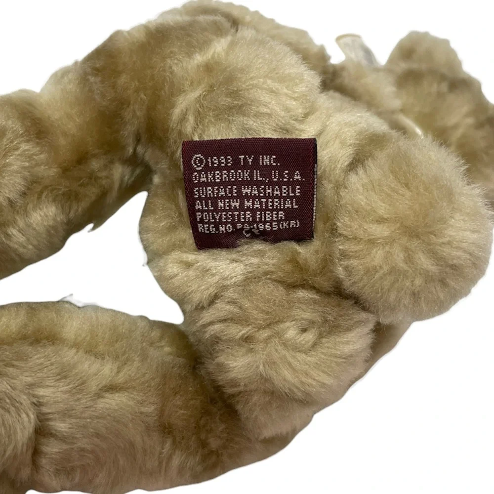 Vintage Teddy Bear Plush Attic Treasures Beverly Gold 93 TY Collectible Classic
